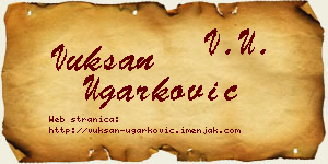 Vuksan Ugarković vizit kartica
